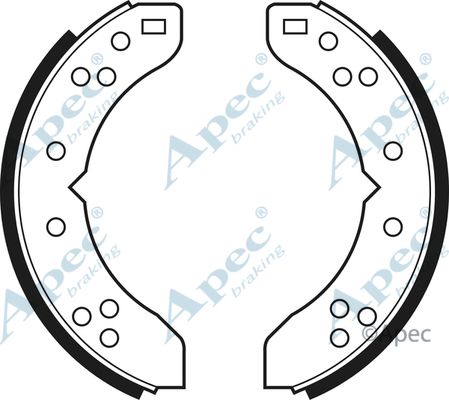 APEC BRAKING Bremžu loku komplekts SHU250